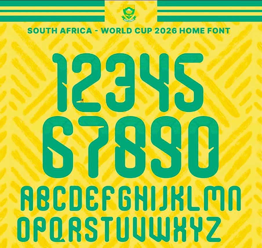 Bafana Bafana World Cup 2026 Home Kit